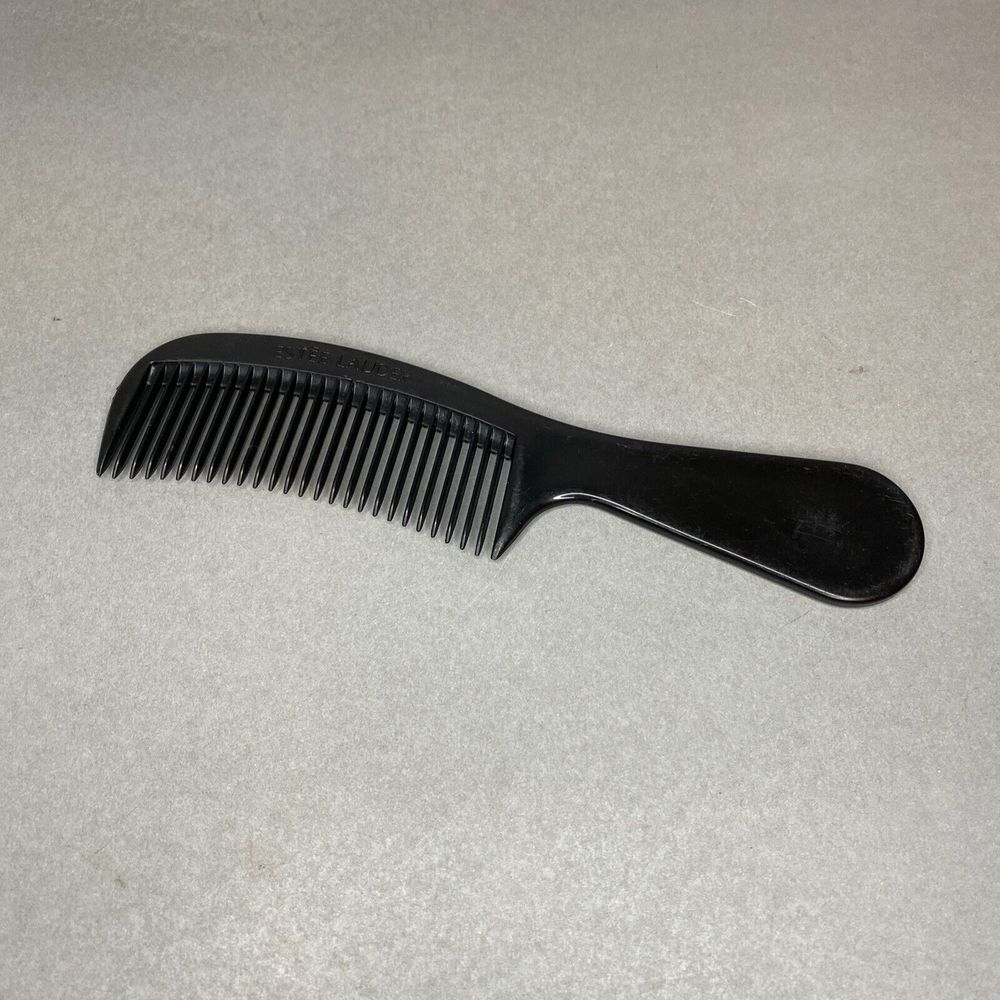 Vintage Estee Lauder Comb‎ Plastic 6 1/2" Black